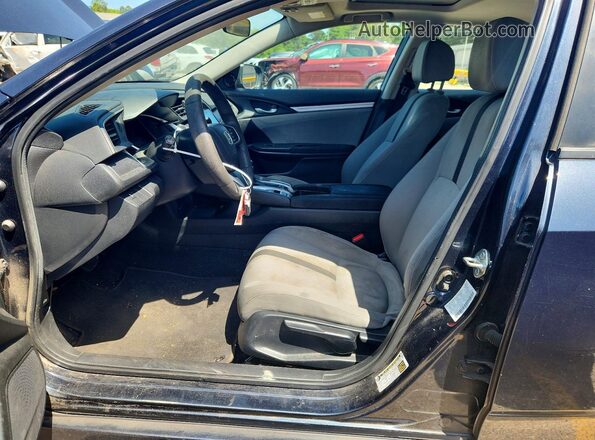 2HGFC2F71JH586322 2018 HONDA CIVIC Black Front interior view