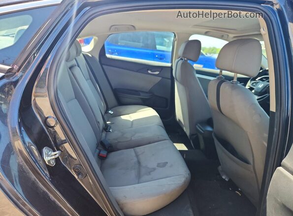 2HGFC2F71JH586322 2018 HONDA CIVIC Black Rear seats view