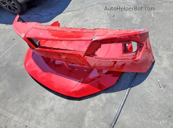 2HGFC2F72JH510284 2018 HONDA CIVIC Red Engine compartment view