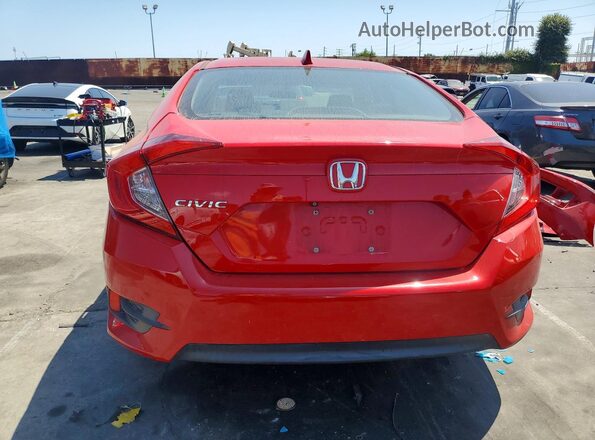 2HGFC2F72JH510284 2018 HONDA CIVIC Red Rear view