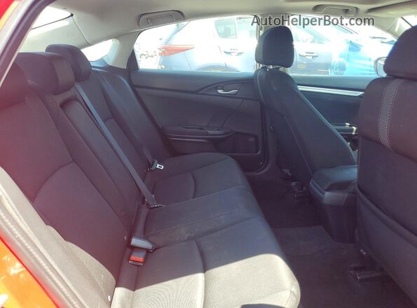 2HGFC2F72JH510284 2018 HONDA CIVIC Red Rear seats view