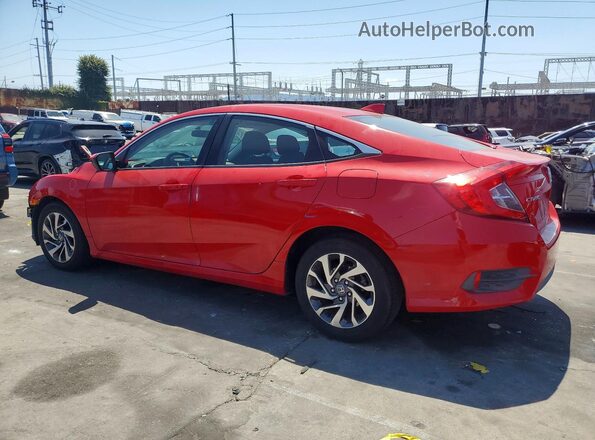 2HGFC2F72JH510284 2018 HONDA CIVIC Red Rear left