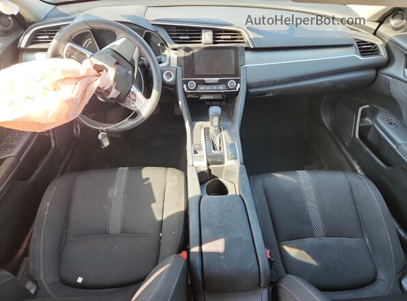 2HGFC2F72JH555001 2018 HONDA CIVIC Gray Dashboard view