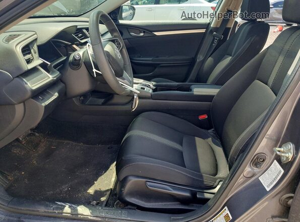 2HGFC2F73GH503286 2016 HONDA CIVIC Серый Вид салона спереди