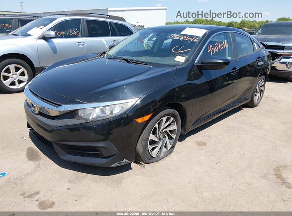 2HGFC2F73JH597631 2018 HONDA CIVIC Black Przód lewy