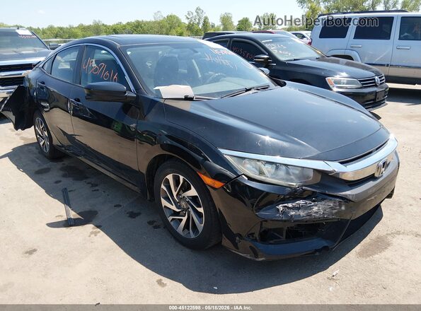2HGFC2F73JH597631 2018 HONDA CIVIC Black Przód prawy