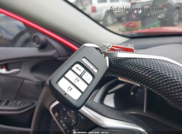2HGFC2F74HH503363 2017 HONDA CIVIC Красный Вид панели приборов