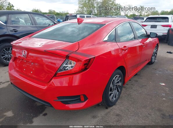 2HGFC2F74HH503363 2017 HONDA CIVIC Красный Задняя правая четверть