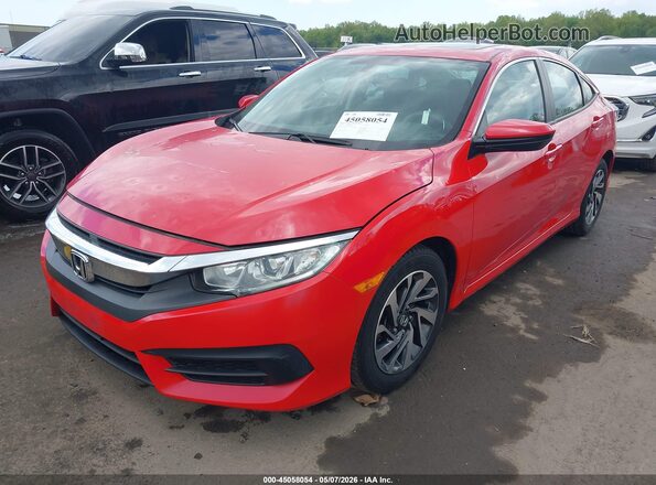 2HGFC2F74HH503363 2017 HONDA CIVIC Красный Передняя левая четверть
