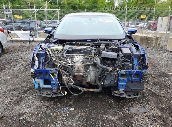 2HGFC2F74JH565142 2018 HONDA CIVIC Blue წინა ხედი