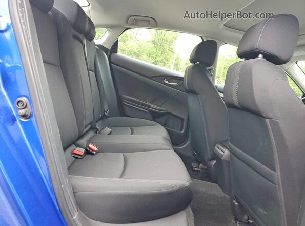 2HGFC2F74JH565142 2018 HONDA CIVIC Blue უკანა სავარძლების ხედი