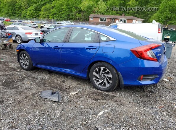 2HGFC2F74JH565142 2018 HONDA CIVIC Blue უკანა მარცხენა