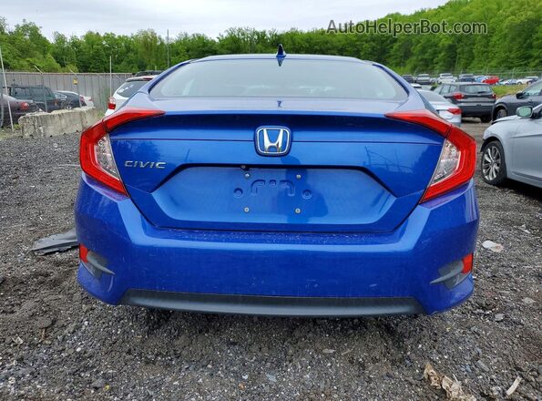 2HGFC2F74JH565142 2018 HONDA CIVIC Blue უკანა ხედი