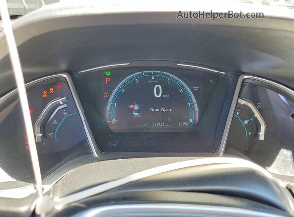 2HGFC2F75HH543922 2017 HONDA CIVIC Black Widok zestawu wskaźników
