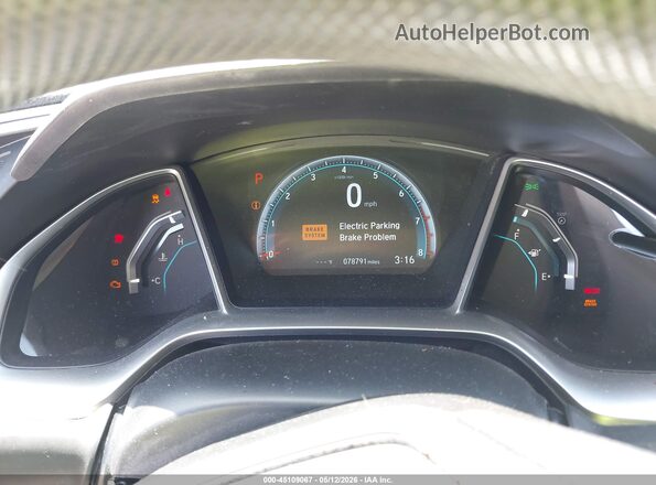 2HGFC2F75JH533090 2018 HONDA CIVIC Silver Rear seats view
