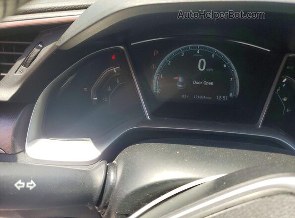 2HGFC2F75JH537351 2018 HONDA CIVIC Silver Instrument cluster view