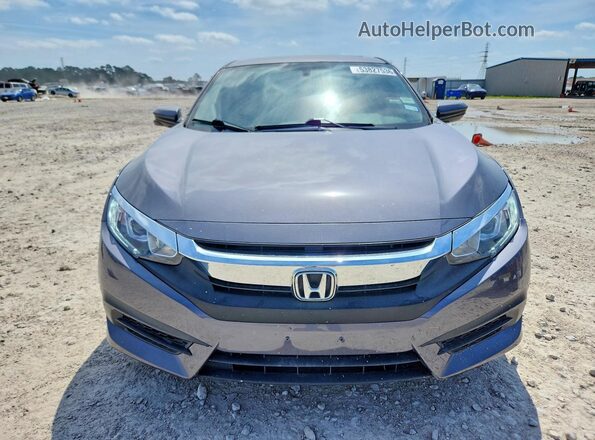 2HGFC2F76GH528120 2016 HONDA CIVIC Gray Front view