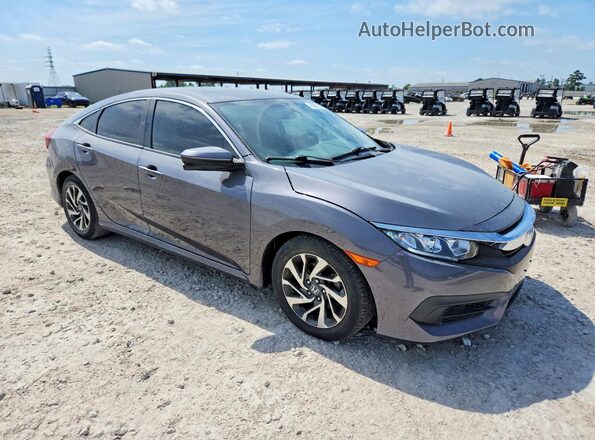 2HGFC2F76GH528120 2016 HONDA CIVIC Gray Front right
