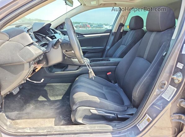2HGFC2F76GH528120 2016 HONDA CIVIC Gray Front interior view