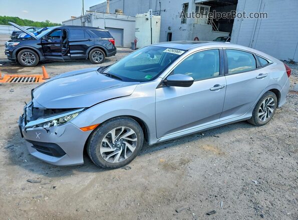 2HGFC2F76JH520834 2018 HONDA CIVIC Silver წინა მარცხენა ხედი სამი მეოთხედიდან