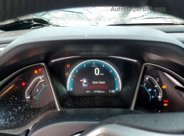 2HGFC2F76JH528965 2018 HONDA CIVIC White ხელსაწყოთა პანელის ხედი