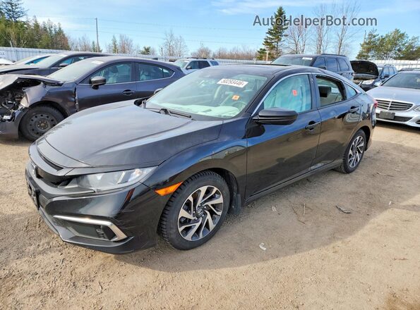 2HGFC2F76KH016950 2019 HONDA CIVIC Черный Передняя левая четверть