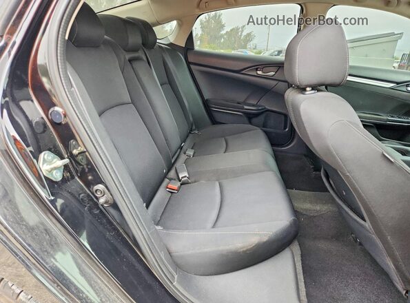 2HGFC2F77HH505639 2017 HONDA CIVIC Black Вид задніх сидінь