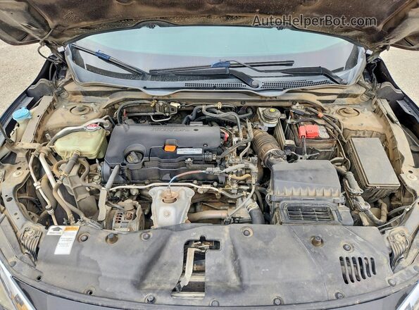 2HGFC2F77HH505639 2017 HONDA CIVIC Black Вид задньої частини салону