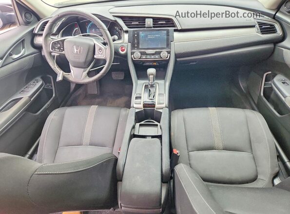 2HGFC2F77HH505639 2017 HONDA CIVIC Black Вид панелі приладів