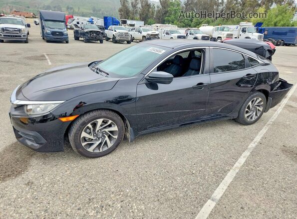2HGFC2F77HH505639 2017 HONDA CIVIC Black Передня ліва чверть