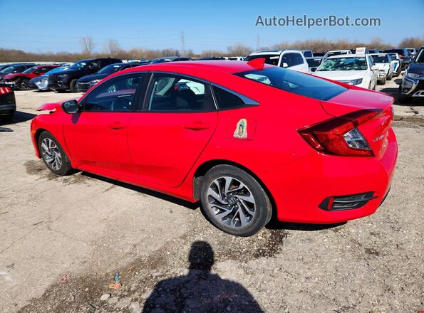 2HGFC2F77HH558437 2017 HONDA CIVIC Red Trasero izquierdo