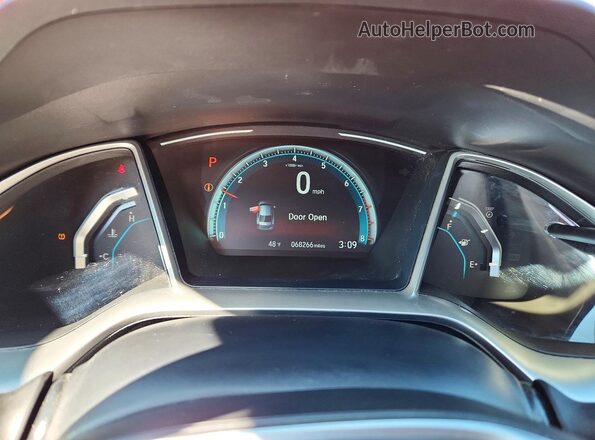 2HGFC2F77HH558437 2017 HONDA CIVIC Red Vista del cuadro de instrumentos
