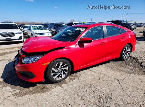 2HGFC2F77HH558437 2017 HONDA CIVIC Red Vista tres cuartos delantera izquierda