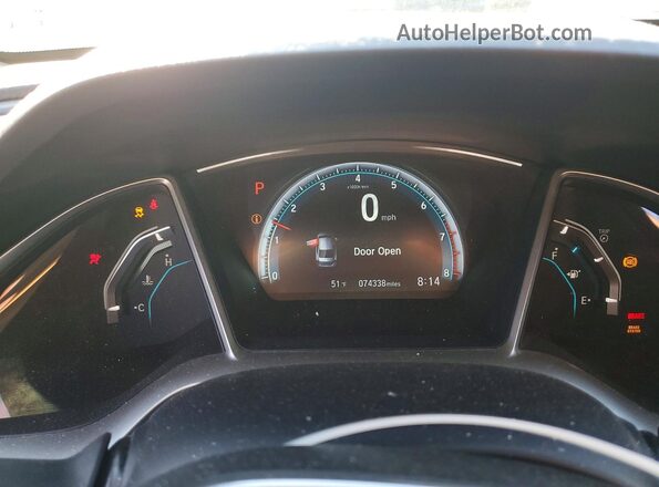 2HGFC2F79GH565694 2016 HONDA CIVIC Синий Вид щитка приборов