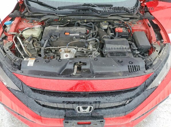 2HGFC2F80KH545562 2019 HONDA CIVIC Красный Вид задней части салона