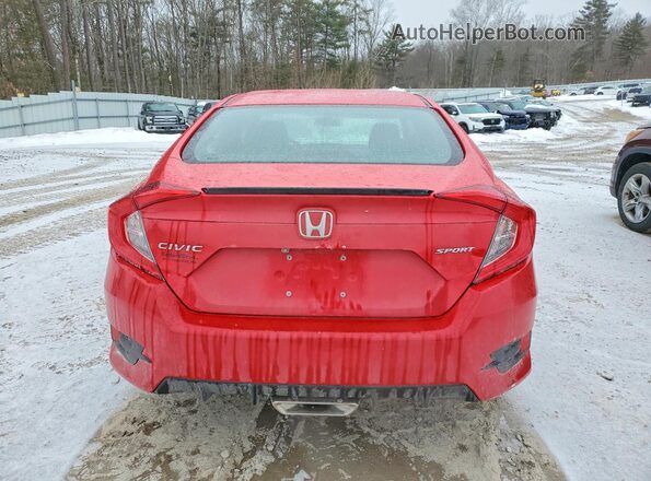 2HGFC2F80KH545562 2019 HONDA CIVIC Красный Вид сзади