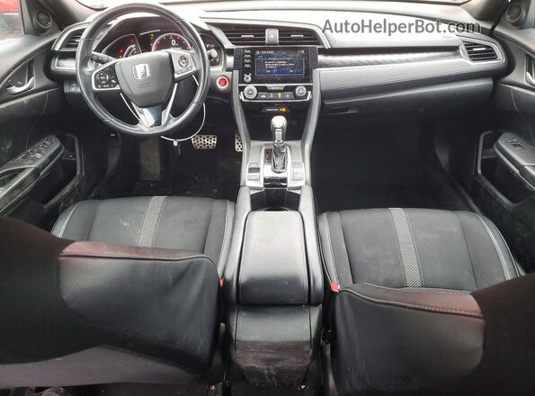 2HGFC2F80KH545562 2019 HONDA CIVIC Красный Вид панели приборов