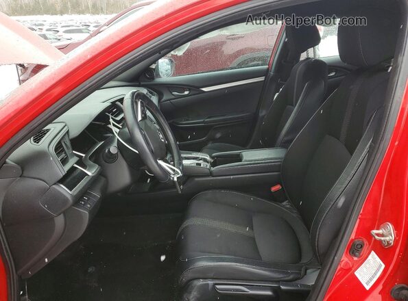 2HGFC2F80KH545562 2019 HONDA CIVIC Красный Вид салона спереди