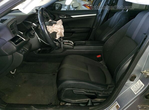 2HGFC2F80KH552494 2019 HONDA CIVIC Серебряный Вид салона спереди