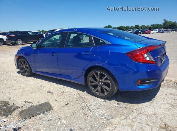 2HGFC2F80LH548737 2020 HONDA CIVIC Blue უკანა მარცხენა