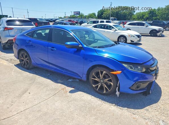 2HGFC2F80LH548737 2020 HONDA CIVIC Blue წინა მარჯვენა