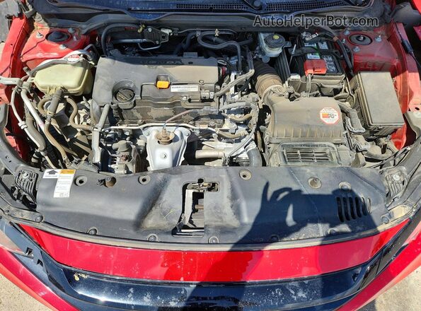 2HGFC2F80LH568518 2020 HONDA CIVIC Red Vista interior trasera