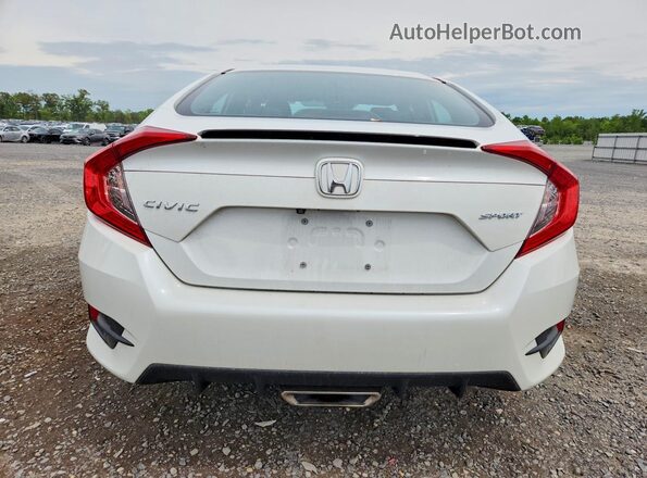 2HGFC2F80LH572147 2020 HONDA CIVIC Белый Вид сзади