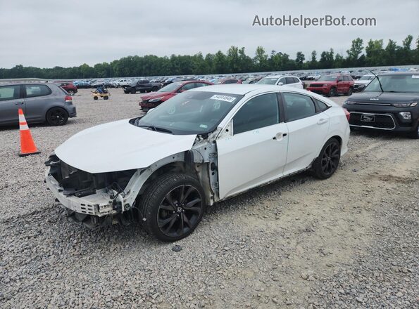 2HGFC2F81KH506298 2019 HONDA CIVIC White Передня ліва чверть