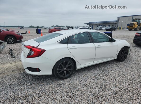 2HGFC2F81KH506298 2019 HONDA CIVIC White Задня права чверть