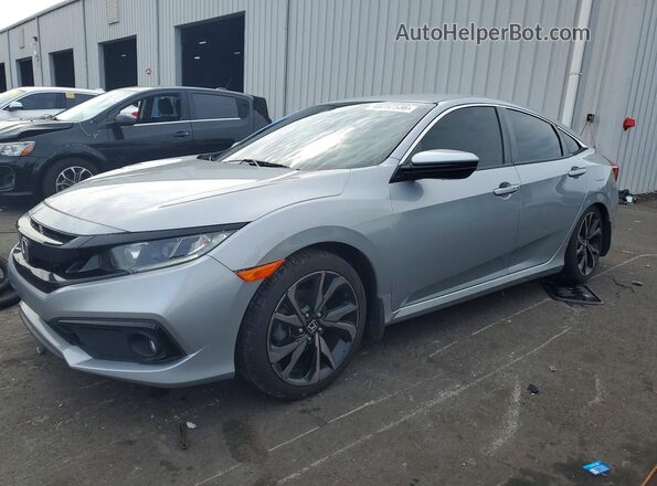 2HGFC2F81KH587724 2019 HONDA CIVIC Silver Передня ліва чверть