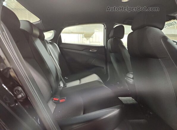 2HGFC2F81MH505705 2021 HONDA CIVIC Black უკანა სავარძლების ხედი