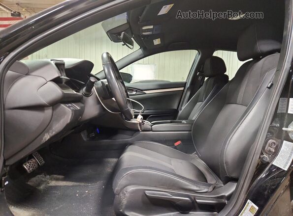 2HGFC2F81MH505705 2021 HONDA CIVIC Black წინა სალონის ხედი