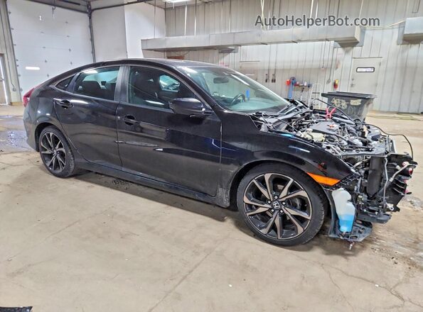 2HGFC2F81MH505705 2021 HONDA CIVIC Black წინა მარჯვენა