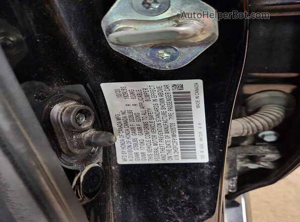 2HGFC2F81MH505705 2021 HONDA CIVIC Black VIN კოდის სტიკერის ხედი